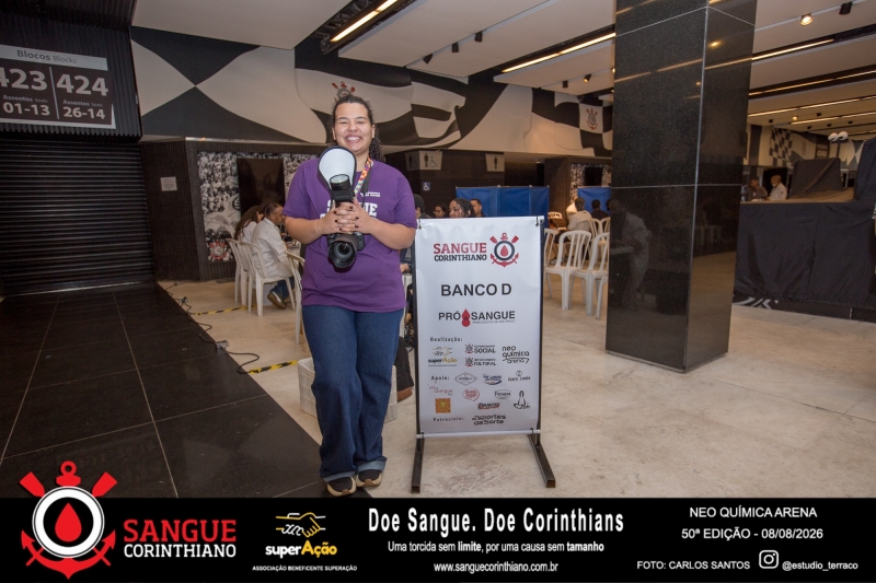 50º Edição - Campanha Sangue Corinthiano - Neo Quimíca Arena - 08 de Agosto 2026