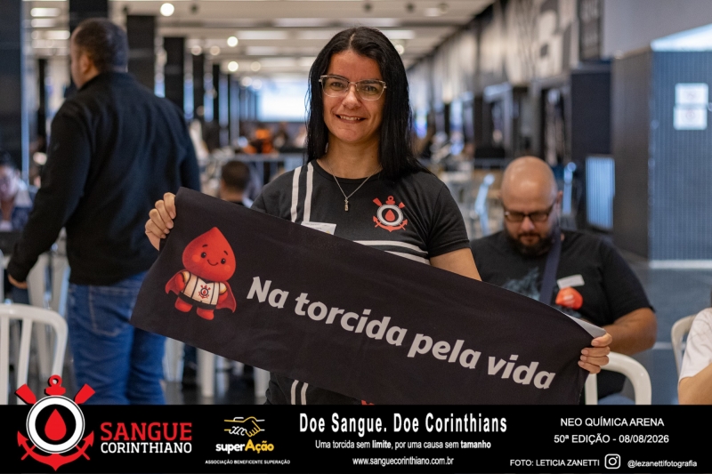 50º Edição - Campanha Sangue Corinthiano - Neo Quimíca Arena - 08 de Agosto 2026
