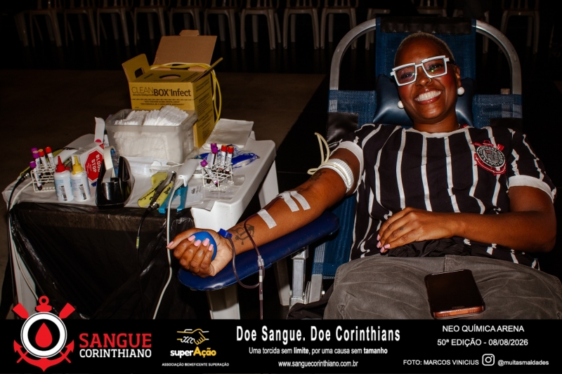 50º Edição - Campanha Sangue Corinthiano - Neo Quimíca Arena - 08 de Agosto 2026