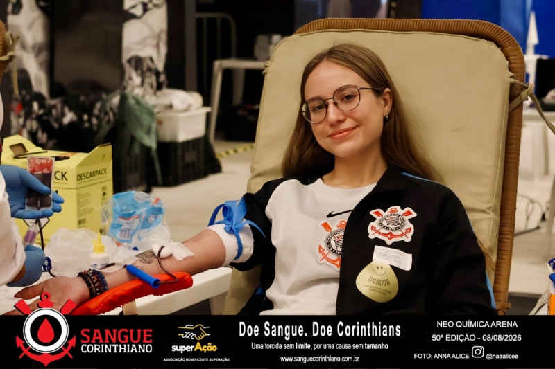 50º Edição - Campanha Sangue Corinthiano - Neo Quimíca Arena - 08 de Agosto 2026
