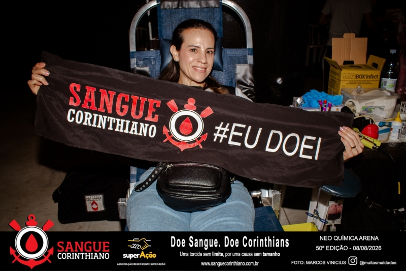 50º Edição - Campanha Sangue Corinthiano - Neo Quimíca Arena - 08 de Agosto 2026