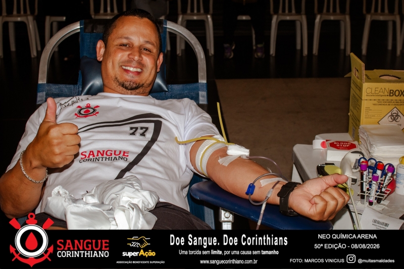 50º Edição - Campanha Sangue Corinthiano - Neo Quimíca Arena - 08 de Agosto 2026
