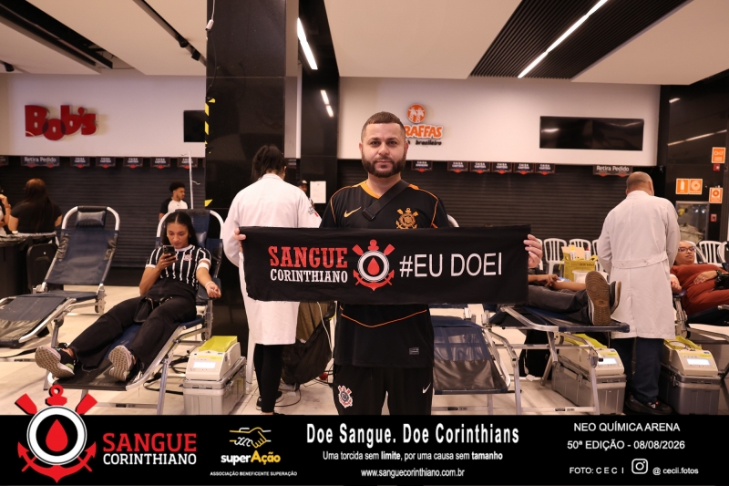 50º Edição - Campanha Sangue Corinthiano - Neo Quimíca Arena - 08 de Agosto 2026