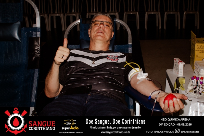 50º Edição - Campanha Sangue Corinthiano - Neo Quimíca Arena - 08 de Agosto 2026