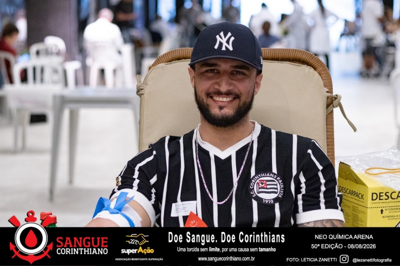 50º Edição - Campanha Sangue Corinthiano - Neo Quimíca Arena - 08 de Agosto 2026