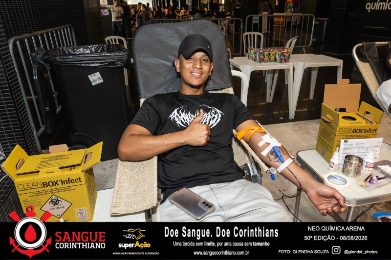 50º Edição - Campanha Sangue Corinthiano - Neo Quimíca Arena - 08 de Agosto 2026