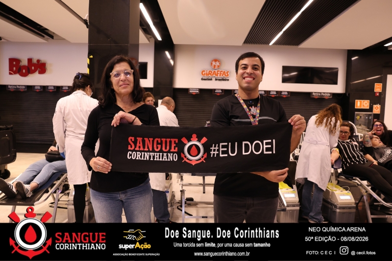 50º Edição - Campanha Sangue Corinthiano - Neo Quimíca Arena - 08 de Agosto 2026