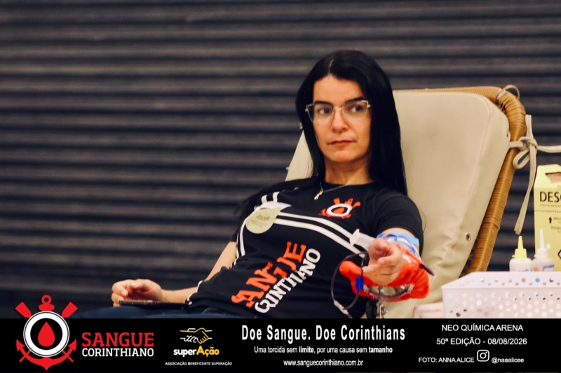 50º Edição - Campanha Sangue Corinthiano - Neo Quimíca Arena - 08 de Agosto 2026