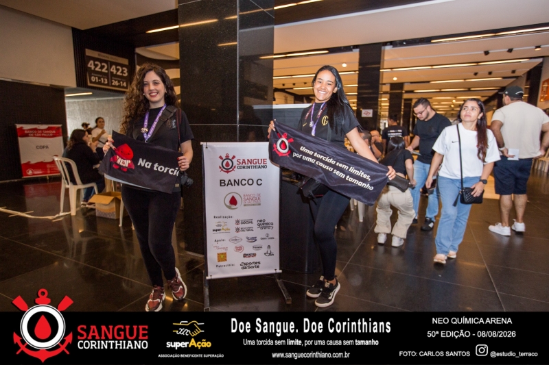 50º Edição - Campanha Sangue Corinthiano - Neo Quimíca Arena - 08 de Agosto 2026