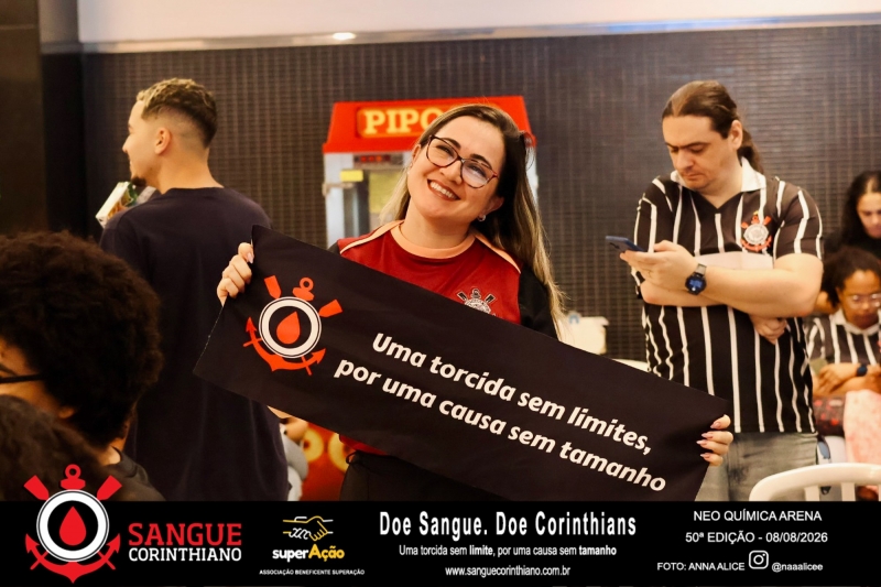 50º Edição - Campanha Sangue Corinthiano - Neo Quimíca Arena - 08 de Agosto 2026
