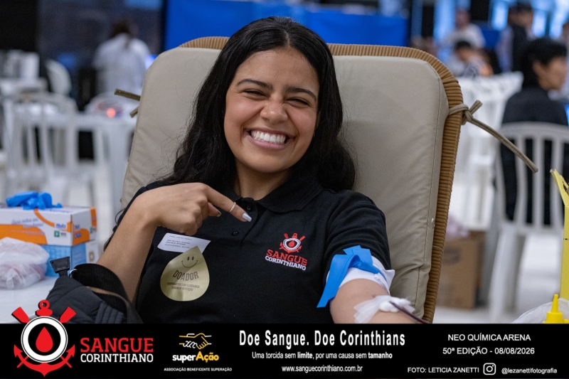50º Edição - Campanha Sangue Corinthiano - Neo Quimíca Arena - 08 de Agosto 2026