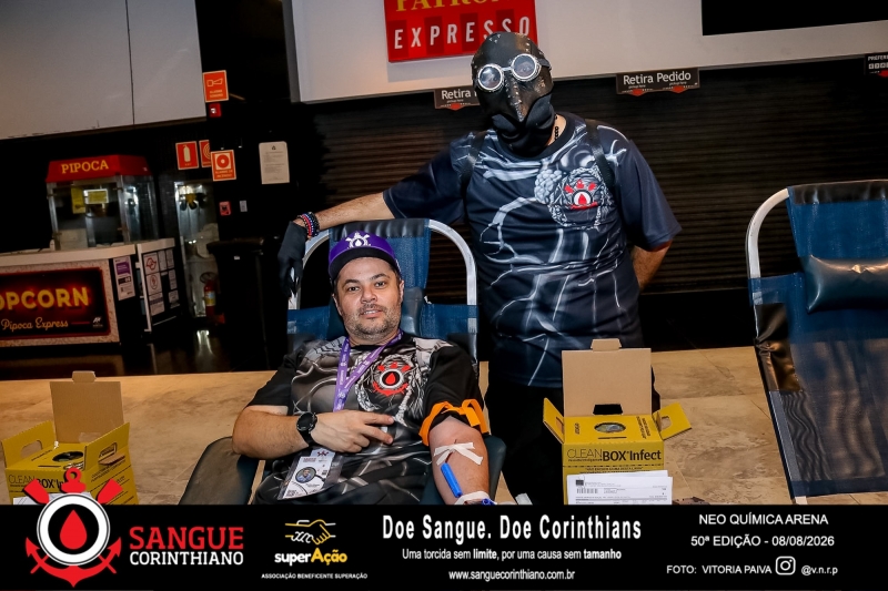 50º Edição - Campanha Sangue Corinthiano - Neo Quimíca Arena - 08 de Agosto 2026