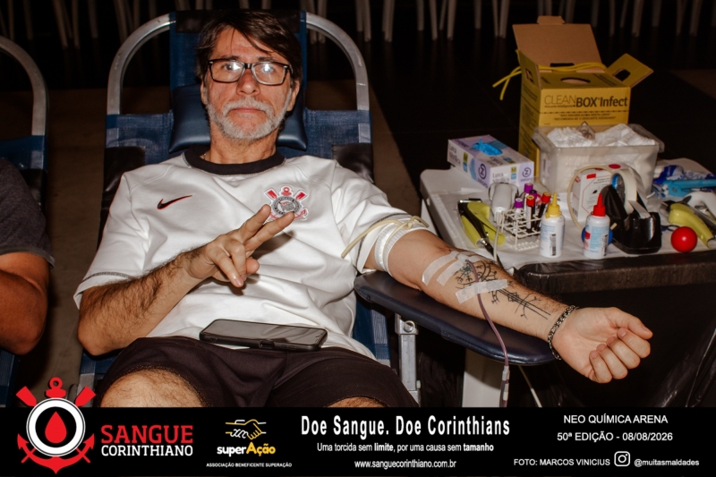 50º Edição - Campanha Sangue Corinthiano - Neo Quimíca Arena - 08 de Agosto 2026