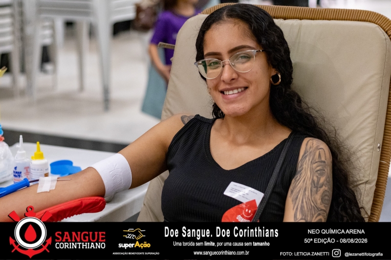 50º Edição - Campanha Sangue Corinthiano - Neo Quimíca Arena - 08 de Agosto 2026