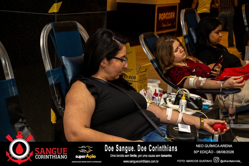 50º Edição - Campanha Sangue Corinthiano - Neo Quimíca Arena - 08 de Agosto 2026