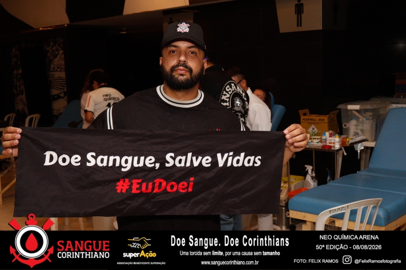 50º Edição - Campanha Sangue Corinthiano - Neo Quimíca Arena - 08 de Agosto 2026