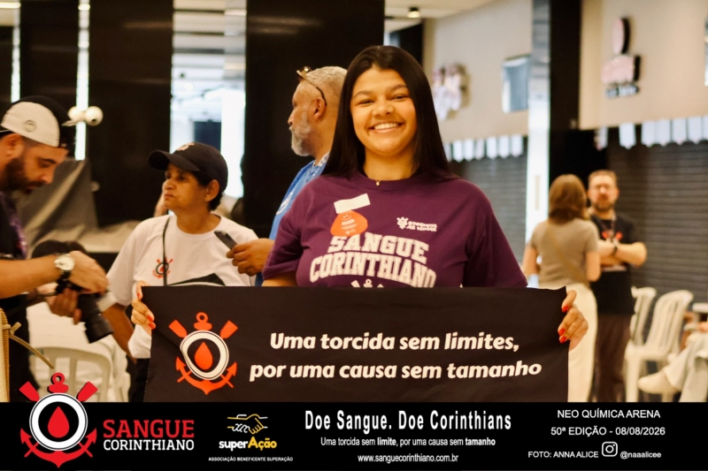 50º Edição - Campanha Sangue Corinthiano - Neo Quimíca Arena - 08 de Agosto 2026