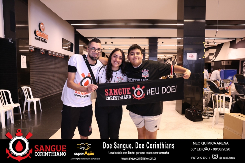 50º Edição - Campanha Sangue Corinthiano - Neo Quimíca Arena - 08 de Agosto 2026