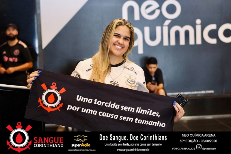 50º Edição - Campanha Sangue Corinthiano - Neo Quimíca Arena - 08 de Agosto 2026