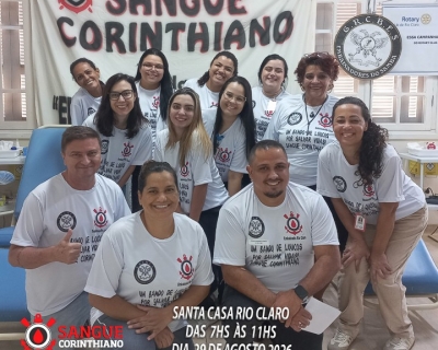 Campanha Sangue Corinthiano  - 29 de Agosto 2026 -  Rio Claro SP