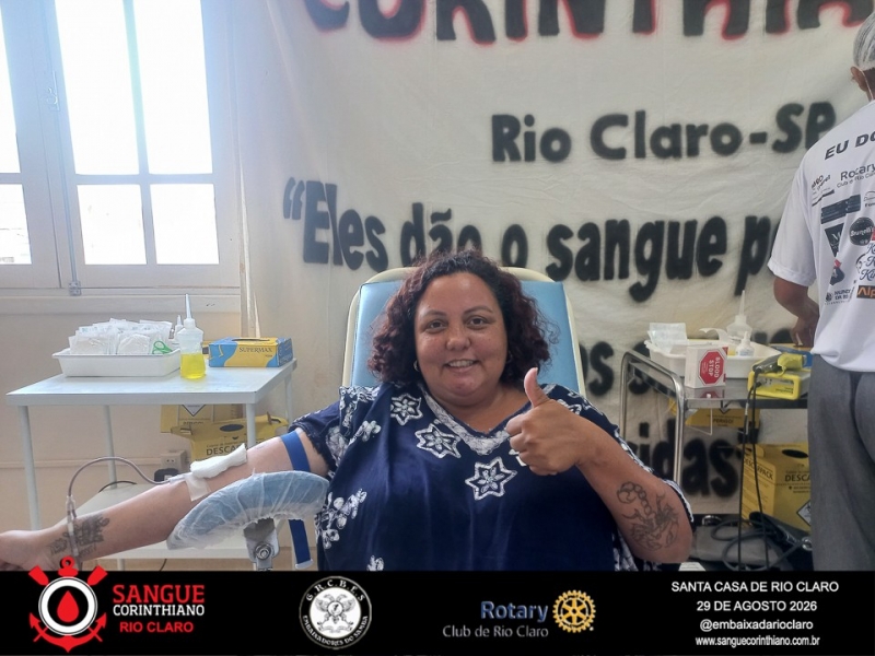 Campanha Sangue Corinthiano  - 29 de Agosto 2026 -  Rio Claro SP