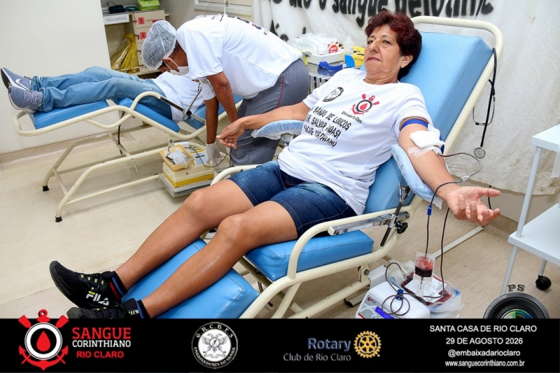 Campanha Sangue Corinthiano  - 29 de Agosto 2026 -  Rio Claro SP