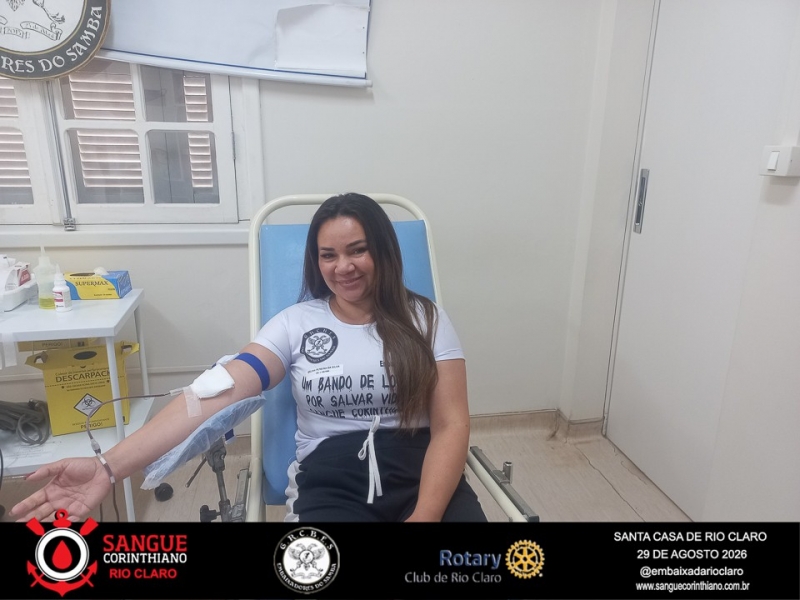 Campanha Sangue Corinthiano  - 29 de Agosto 2026 -  Rio Claro SP