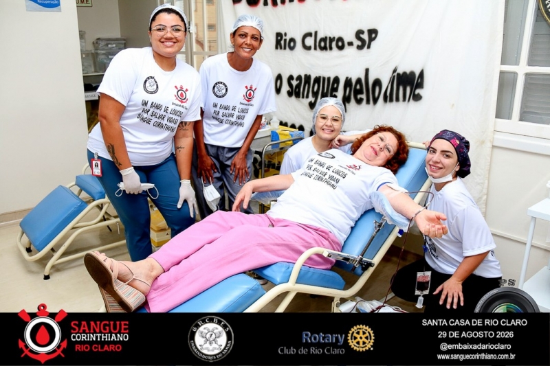 Campanha Sangue Corinthiano  - 29 de Agosto 2026 -  Rio Claro SP