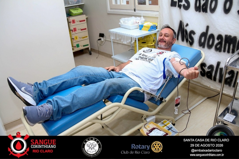 Campanha Sangue Corinthiano  - 29 de Agosto 2026 -  Rio Claro SP