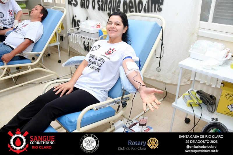 Campanha Sangue Corinthiano  - 29 de Agosto 2026 -  Rio Claro SP
