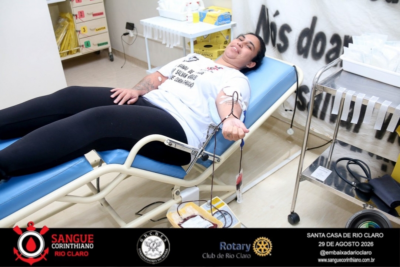 Campanha Sangue Corinthiano  - 29 de Agosto 2026 -  Rio Claro SP