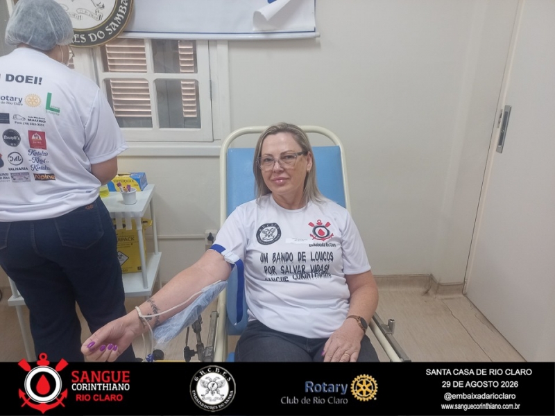 Campanha Sangue Corinthiano  - 29 de Agosto 2026 -  Rio Claro SP
