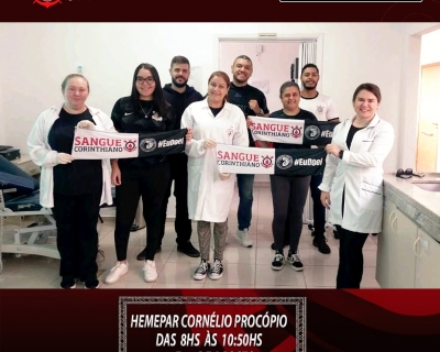 Campanha Sangue Corinthiano - 17 e 21 Agosto 2026 - Cornélio Procópio - PR