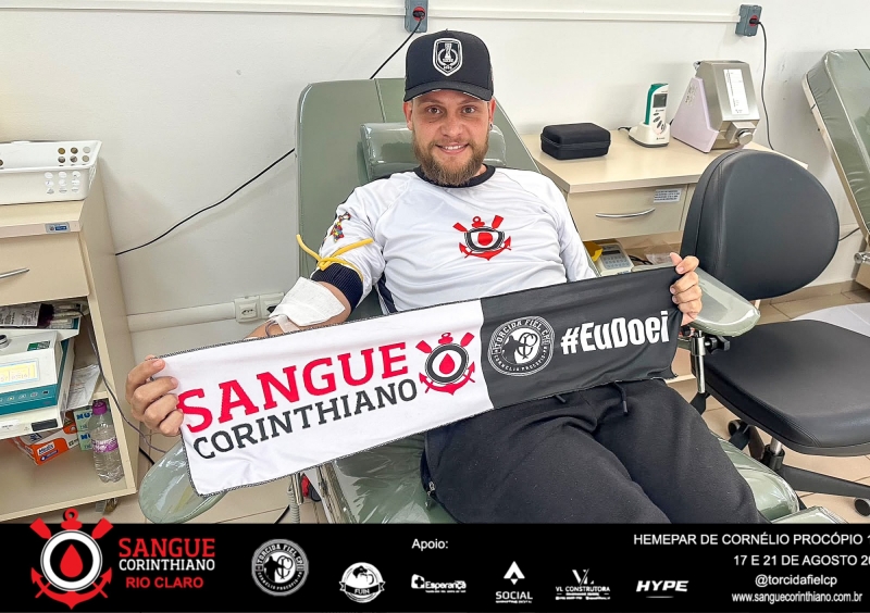 Campanha Sangue Corinthiano - 17 e 21 Agosto 2026 - Cornélio Procópio - PR