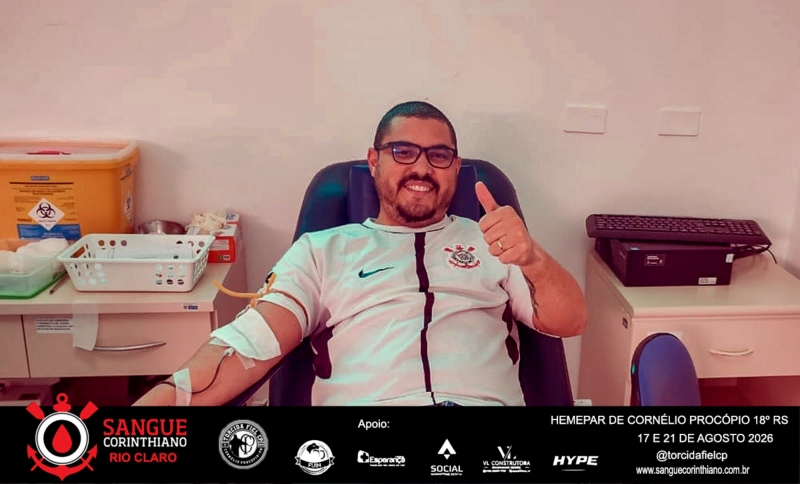 Campanha Sangue Corinthiano - 17 e 21 Agosto 2026 - Cornélio Procópio - PR