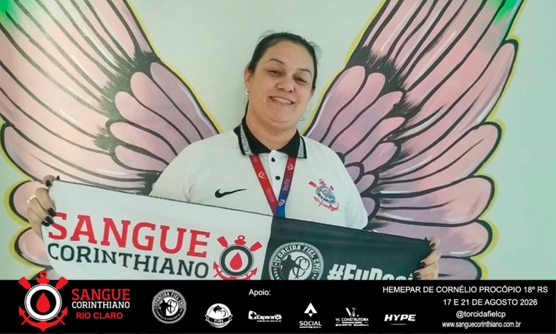 Campanha Sangue Corinthiano - 17 e 21 Agosto 2026 - Cornélio Procópio - PR