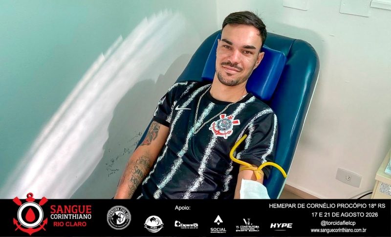 Campanha Sangue Corinthiano - 17 e 21 Agosto 2026 - Cornélio Procópio - PR