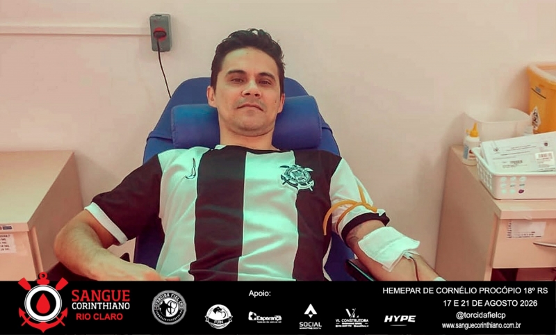 Campanha Sangue Corinthiano - 17 e 21 Agosto 2026 - Cornélio Procópio - PR