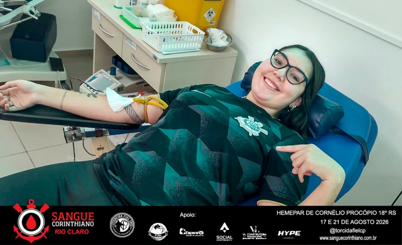 Campanha Sangue Corinthiano - 17 e 21 Agosto 2026 - Cornélio Procópio - PR